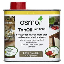 4x Osmo 3039 500ml Graphite Satin Worktop Wood Oil