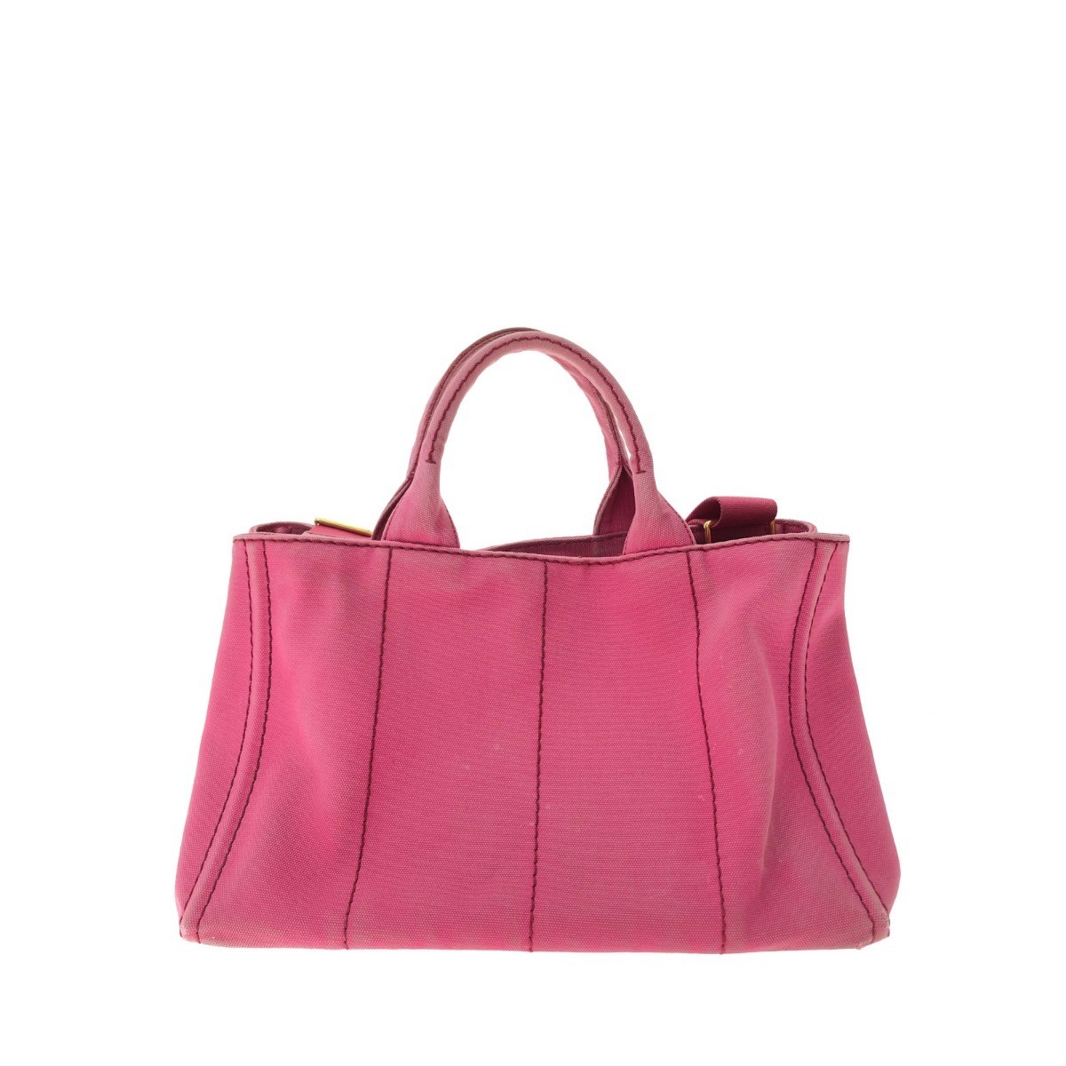 PRADA Ladies Tote Bag Canapa Tote Canvas BN1877 Pink Slight Scratches and Stains thumbnail 2