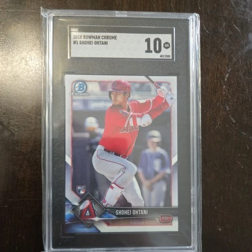 2018 Bowman Chrome Shohei Ohtani Rookie Card RC #1 SGC 10 Gem Mint 4017555