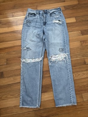 American Eagle Keith Haring Distressed Mom Denim Jeans Women 's Size 6 (J27)