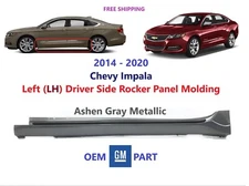 OEM 2014-2020 Chevy IMPALA Left (LH) Driver Side Rocker Panel Molding Ashen Gray