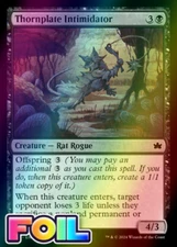x1 Thornplate Intimidator BLB Bloomburrow MTG 117 FOIL COMMON M/NM 1x