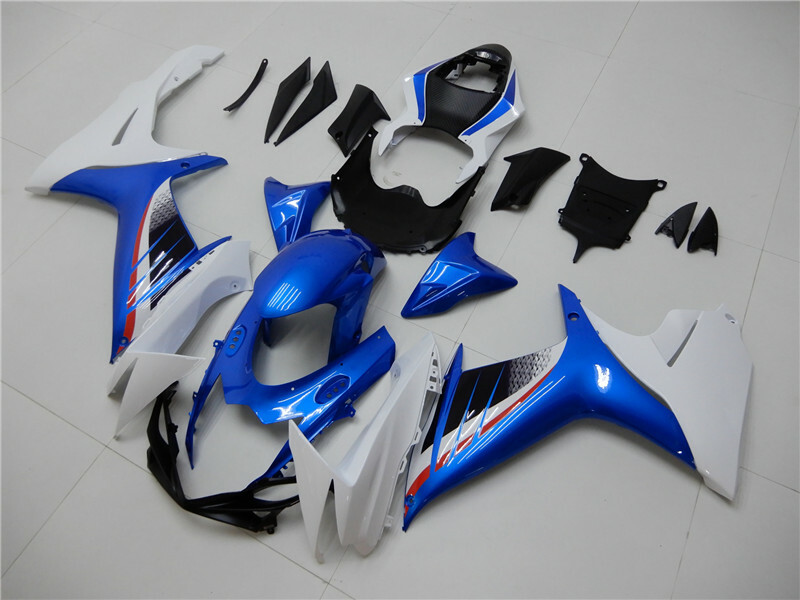 FK Fairing ABS Injection White Blue Black Fit for SUZUKI 11-19 GSXR 600/750 f001 image