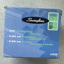 Swingline Box Of 3/8 Inch Heavy Duty Staples 79398 Vintage