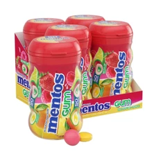 Mentos Sugar-Free Chewing Gum, Tropical, Red Fruit and Lime, 50 Piece Bottle (Pa