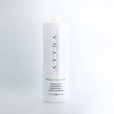 AVYNA Shampoo ABBONDANZA 33.81 Oz Herbal Extract Prevent Hair Loss Made In Italy