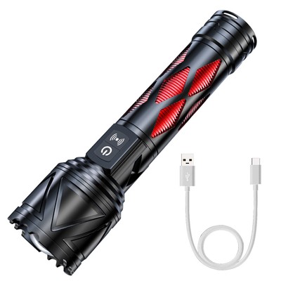 Super Bright LED Flashlight Rechargeable Zoom Security Torch Camping Lamp US