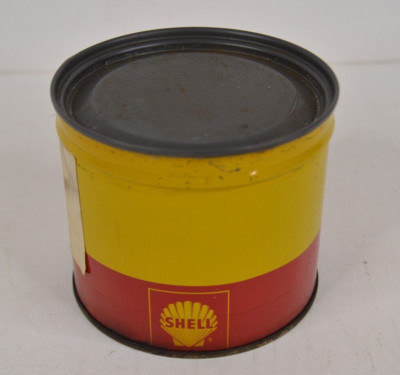 Shell Aeroshell Grease 17 Full Tin Can w/ Opening Key Sample Tub 1 Pound 1965