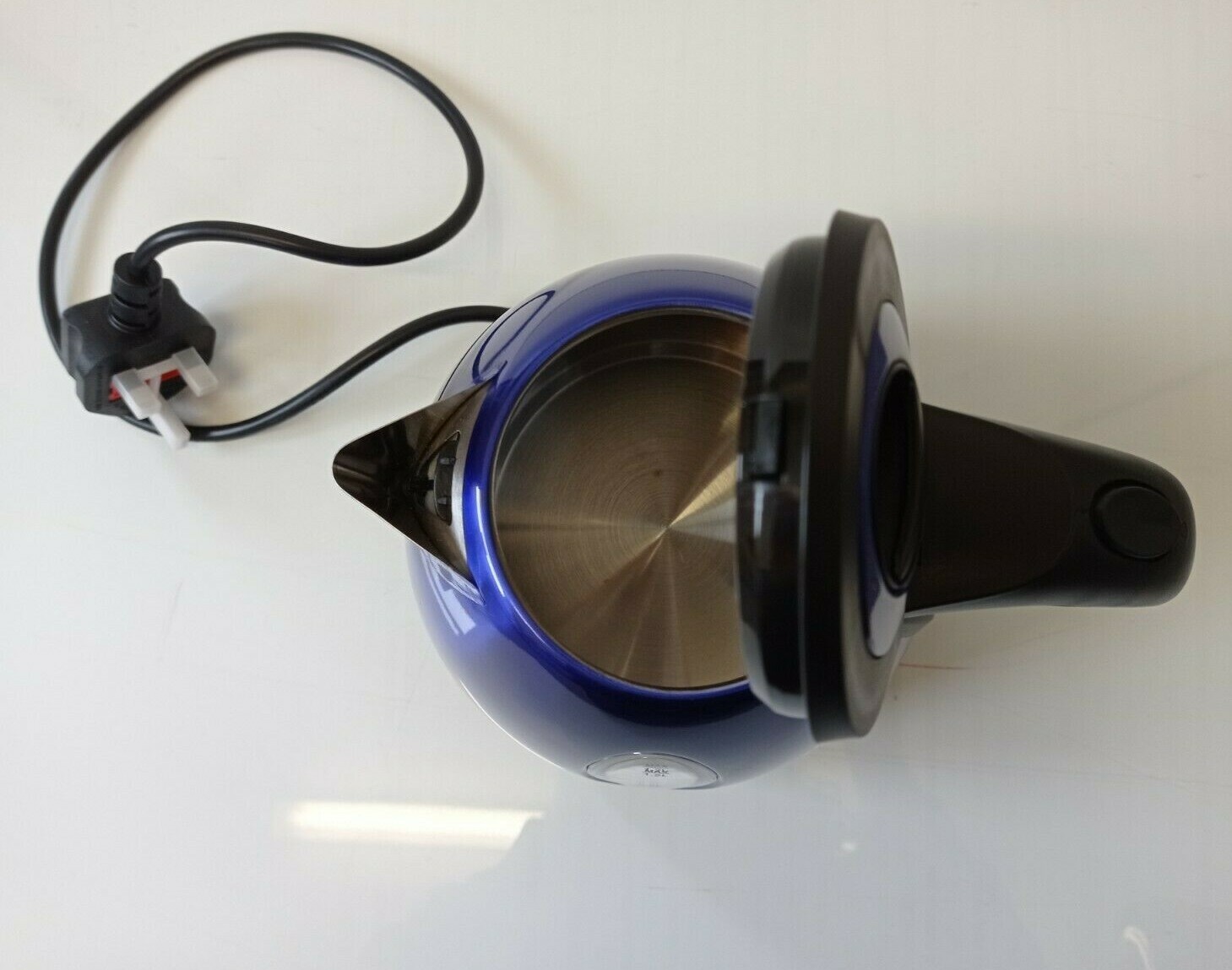 Low Wattage BLUE 1.2L Cordless Powerpart 750w Kettle Caravan Motorhome