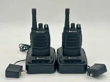 Midland BR200 16 Channel UHF Business Radio Lot of 2 w/Desktop Chargers - TESTED