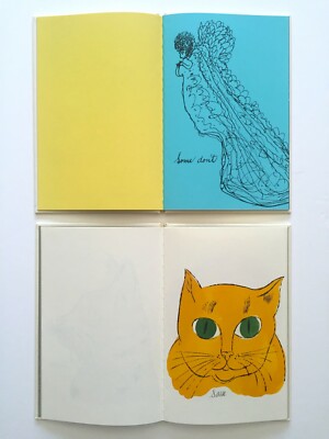 アンディ　ウォーホル　Sam Sam & Sam. [Yellow cat and kitten with orange eyes laying