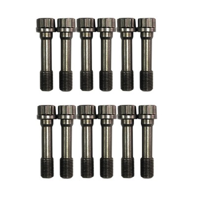 HIGH PERFORMANCE FORGED 4340 RACING CONNECTING ROD BOLTS 7/16''x1.600''L SET OF 12
