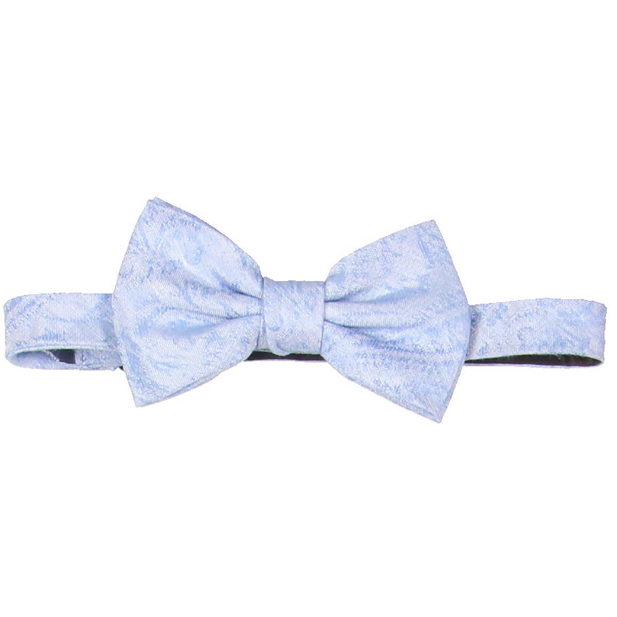 Ryan Seacrest Distinction Мужской жаккардовый галстук-бабочка из голубой льняной смеси O/S BHFO 5175