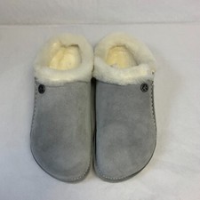 Birkenstock New w/o Box Zermatt Premium Shearling Stone Coin Suede Eva Sole Nar