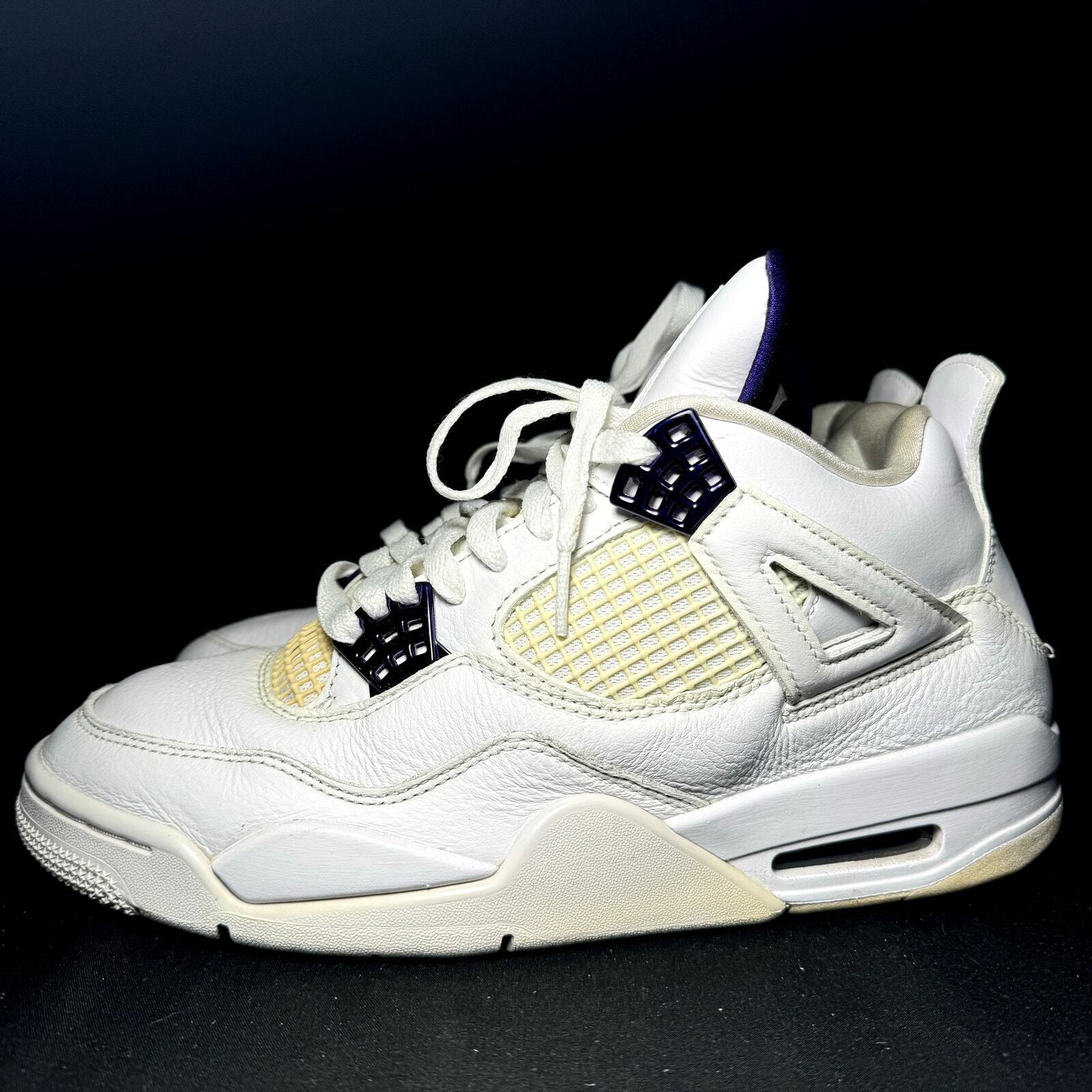 Nike Air Jordan 4 Retro Purple Metallic Men's Shoes - Size 9 - CT8527 115