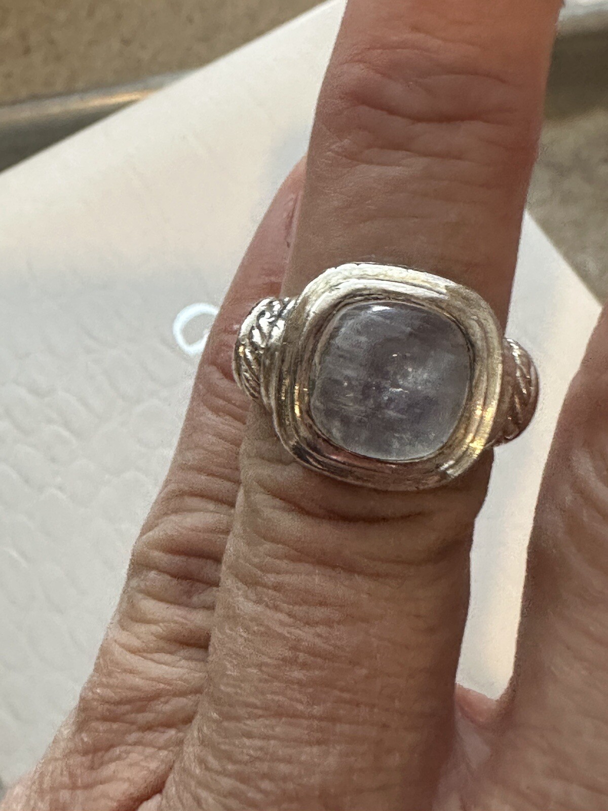 Gorgeous Unique Opalescent Sterling Silver Statem… - image 12