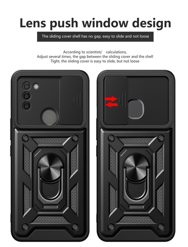Für Nokia C31 stoßfeste Panzer Handy Hybrid Hülle Cover Ring Ständer + Hartglas - Bild 3 von 16