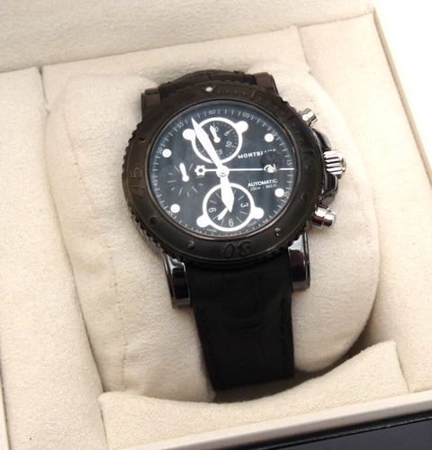 Montblanc Sport DIC Collection 44mm chrono automatic watch 2 straps full papers - Picture 13 of 14