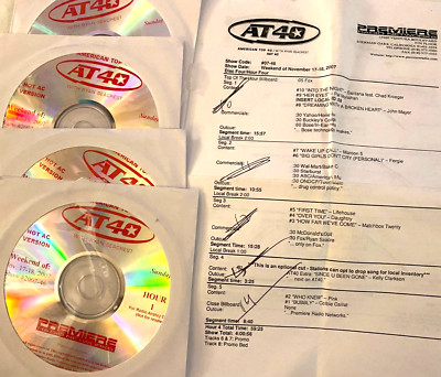 11/17/07 RYAN SEACREST AT40 (RARE HAC), SNOW PATROL, PLAIN WHITE T's, DAUGHTRY