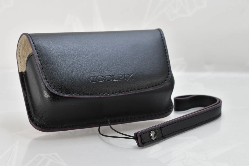 🌸[Unused] Nikon Coolpix CS-NH24 Leather Case Black for S3600 S3500 From Japan - Image 2 of 4