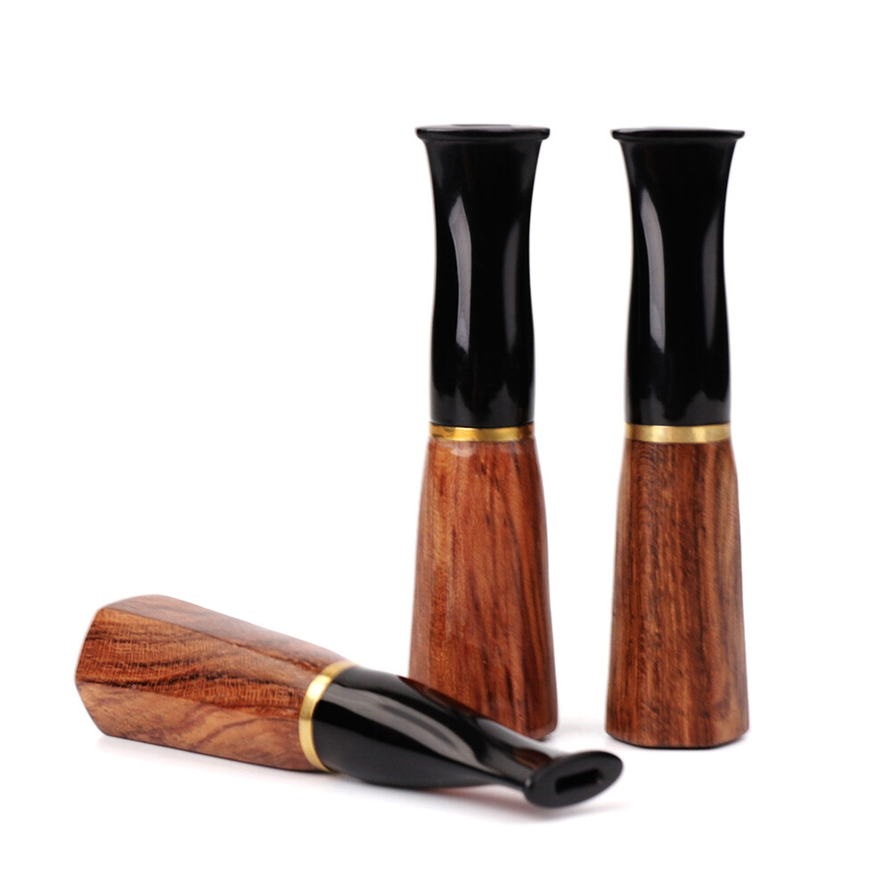 Cigar Mouthpiece Holder TIP 3 Sizes Set for Men and Women Rosewood