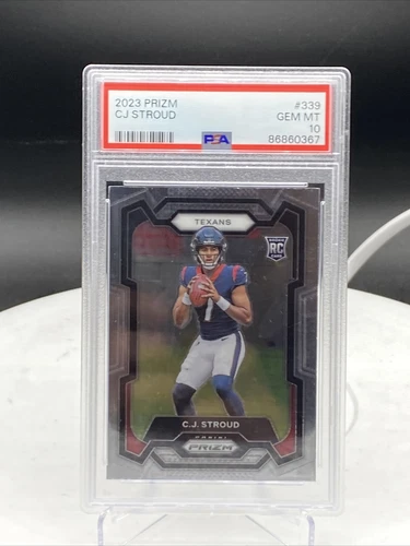 2023 Panini Prizm CJ Stroud RC Rookie Card #339 PSA 10 Texans Free S&H! Football