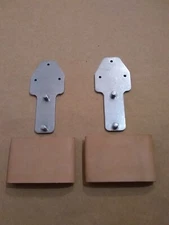 3" Leather Covered Aluminum Blevins / Stirrup Buckles (1 Pair)