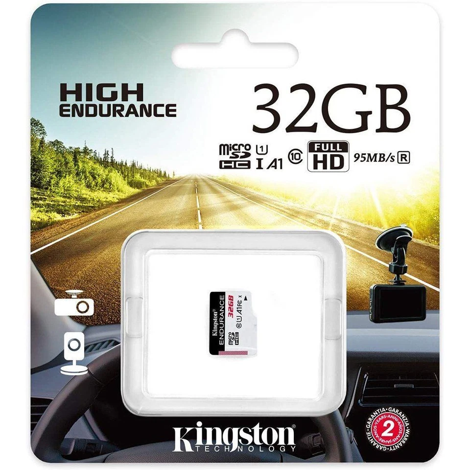 Kingston High Endurance MicroSDHC Card 95MBs Class 10 32GB   SDCE/32GB - Image 2 of 3