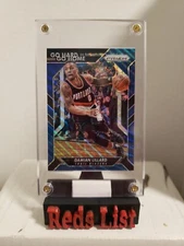 2016-17 Prizm Go Hard or Go Home Blue Wave Prizm /99 Damian Lillard Bucks FHOF 