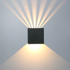 6W LED Outdoor/Indoor Wall Sconce Up/Down Lamp Waterproof Light Fixture Garage