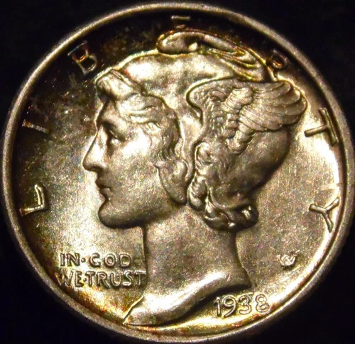 1938-S Mercury Dime Gem BU Uncirculated