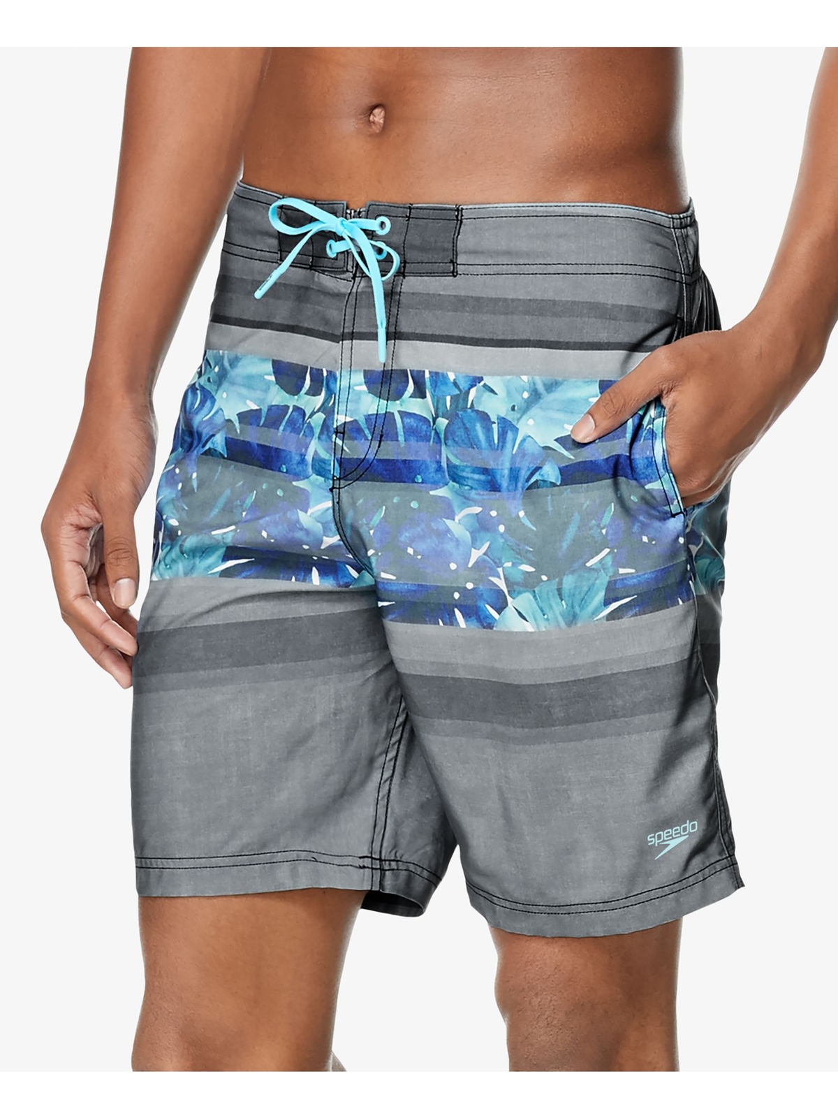 Мужские шорты SPEEDO Horizon Bondi серые эластичные на шнурке XXL 1590₽