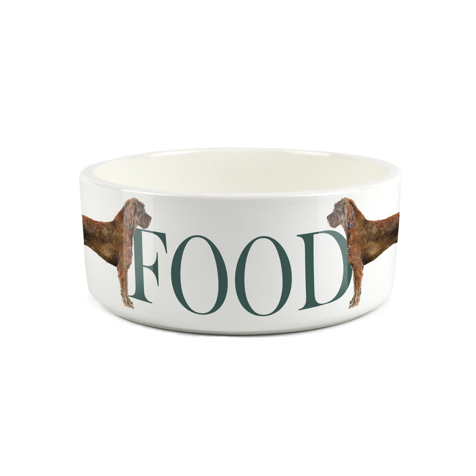 Labradoodle Pet Bowl - Dog Portrait Large Ceramic Food Bowl/Dish Dog Gift