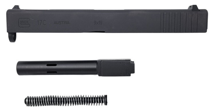 Compensated Glock Glock 17-C Gen-3 Slide Complete Compensated Barrel kit OEM Factory 9MM ...