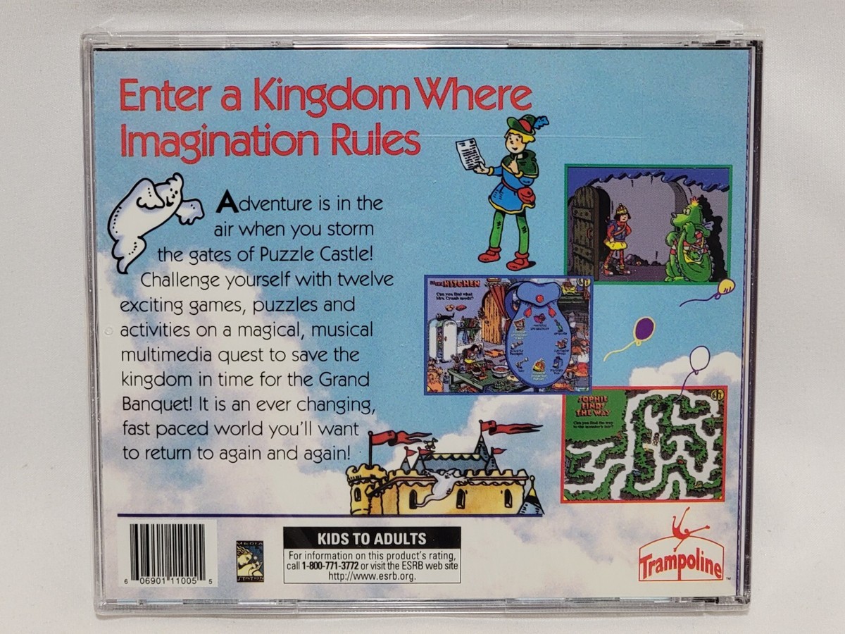 NEW Puzzle Castle PC & Mac CD-ROM Computer Game for Kids SEALED