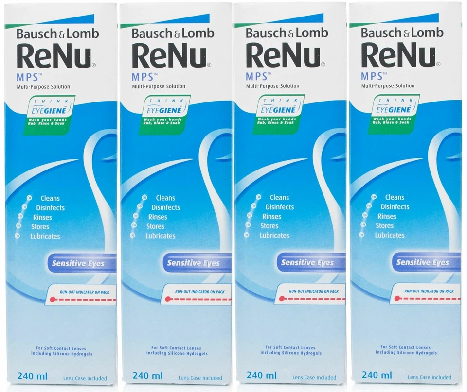 Bausch & Lomb Renu Multi-Purpose Solution - 240ml (Pack of 4)