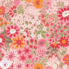 Moda SUNDAY BRUNCH 30750 15 Multi Rose Pink BASIC GREY Quilt Fabric