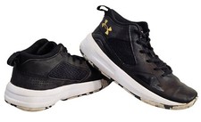 Under Armour Unisex Lockdown 5 3023949 Black Basketball Shoes Sneakers M 8 W 9.5