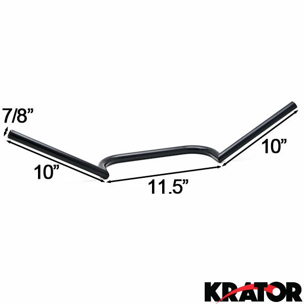 Manillar negro estilo Clubman para motocicleta Norton Triumph Cruiser Café Racer Foto 3 de 4