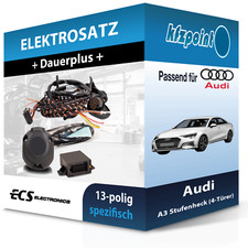 ECS E-Satz 13polig fahrzeugspezifisch passend für Audi A3 Stufenheck NEU