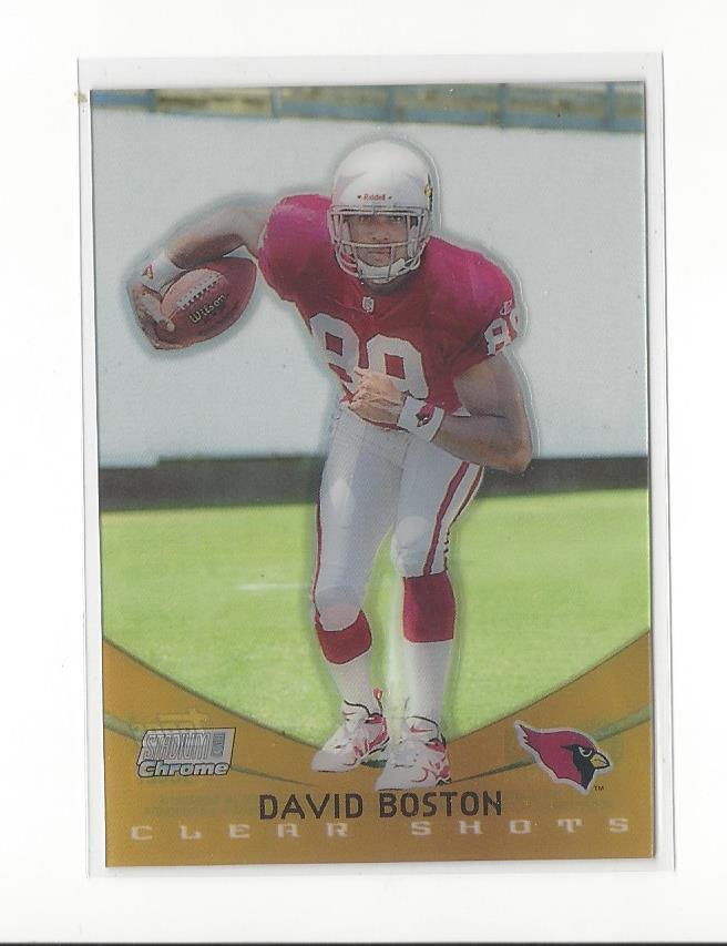 David Boston Stadium Club Chrome Clear Shots #SCCE1 Base