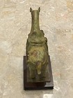 Vintage Heavy Cast Iron Chinese War Horse Tang Dynasty Style Statue  — photo 2