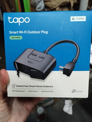 TP-Link Tapo Matter Outdoor Smart Plug, 2 Individual outlets, IP65 Weather Re...