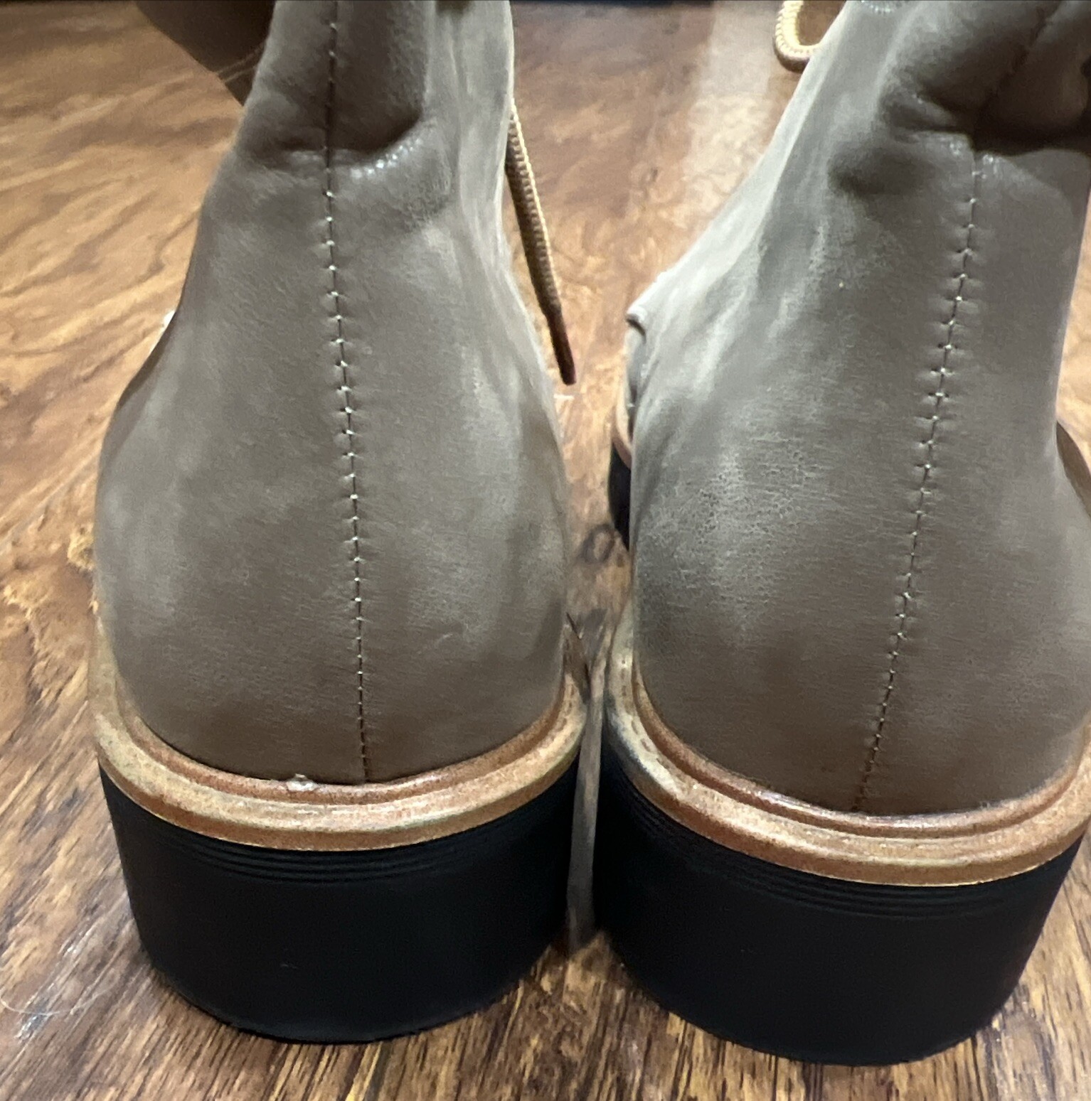 SAOLA Stivali da combattimento donna MIA Regis SHX Taupe sherpa ecopelle taglia 8 suola a strappo