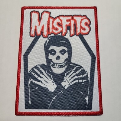 MISFITS Skull Mascot SMALL PATCH Printed Band Logo