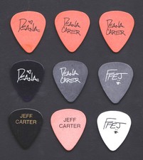 Set of 9 Deana Carter Signature Guitar Picks - 1996 Tour
