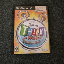  "DISNEY THINK FAST The Ultimate Trivia Showdown" PlayStation 2/PS2 Game Only
