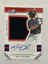 2015 Matt Olson Game Gear 1/15! MEM Autograph Auto USA Atlanta Braves SSP 