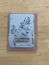 Grayson McCall 2025 Leaf Eclectic Signature Series Football 1/1 Printing Plate