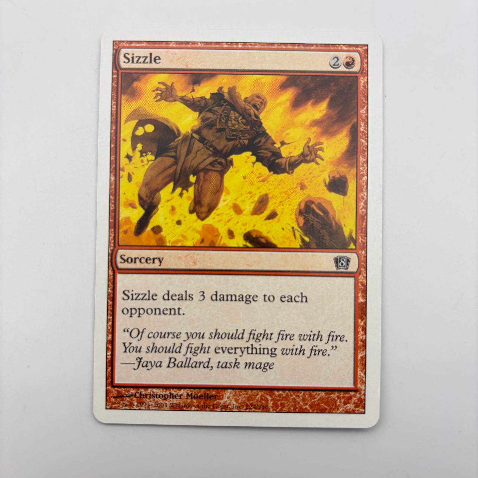 Sizzle 224 Common 8th Edition Magic: The Gathering Near Mint